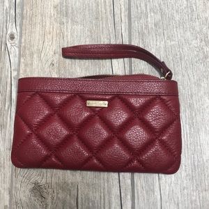 Kate Spade Red Leather Wristlet